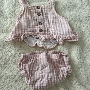 Pink Striped Kids Outfit